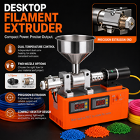 Machine de recyclage des déchets d'extrudeuse de filament d'impression 3D de bureau, machine d'extrusion de micro-plastique pour moulage par injection et impression 3D