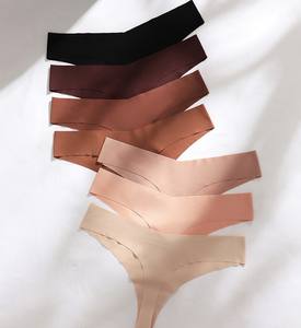 Sous-vêtements sexy pour femmes avec étiquette de logo personnalisés grandes tailles culotte <span class=keywords><strong>string</strong></span> une pièce en nylon et spandex bikini G <span class=keywords><strong>string</strong></span> pour femmes - Product Image 3