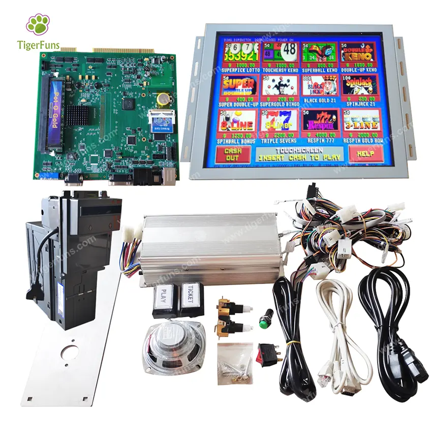POT aus Gold/Texas Keno/Spielbrett-Kits Touchscreen mit Kabelbaum Video-Spiel automat zum Verkauf