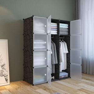 Cuisine Salon Placard Pliable En <span class=keywords><strong>Bois</strong></span> Plastique De Vetement Rangement Chambre Armoire pour vêtements - Product Image 5
