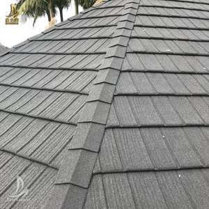 Tejas de metal <span class=keywords><strong>con</strong></span> revestimiento de piedra entrelazada a prueba de huracanes para América del Norte - Product Image 1