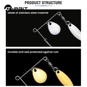 柳树勺钻具Spinnerbait刀片套件，用于诱捕鲷鱼鲈鱼鲨鱼鲈鱼咸水鱼 - Product Image 2