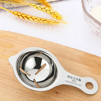 Gadget de cuisine de séparateur d'oeufs en acier inoxydable en gros d'usine pour séparer le blanc d'oeuf et le diviseur d'oeufs en métal de jaune