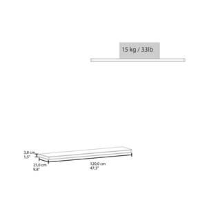 Smokey Oak Floating Shelf <b>Wall</b> Mount Wooden Display Rack For Living Room Home Decor - Product Image 5
