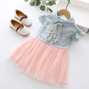 Mercado de Ropa al por Mayor, Nuevo Producto, Vestido de Mezclilla para Niña, Estilo Coreano, Compra Directa del Fabricante en China - Product Image 3