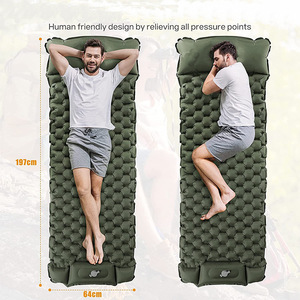 Colchoneta Inflable Ultraligera para Dormir al Aire Libre con Bomba Integrada, Colchoneta Aislante Ultraligera para Acampar - Product Image 2