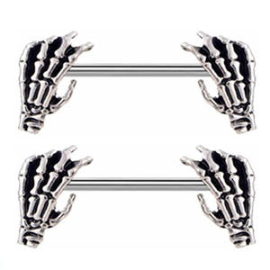 YICAI 5 Style coeur chaîne gland <span class=keywords><strong>Nipplering</strong></span> pour les femmes droite langue anneaux haltère en acier inoxydable 316L mamelon Piercing bijoux - Product Image 1