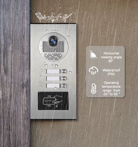 Timbre inteligente con 4 cables Tuya <span class=keywords><strong>WIFI</strong></span> de fácil instalación con cámara de visión nocturna IR Monitor interior de 9 pulgadas para cámara de anillo Villa - Product Image 3
