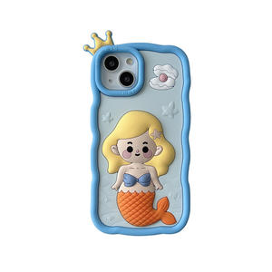 <span class=keywords><strong>Ariel</strong></span> jolie fille princesse silicone <span class=keywords><strong>coque</strong></span> souple dessin animé coques de téléphone pour iPhone 14 13 12 11 Pro Max couverture arrière - Product Image 6