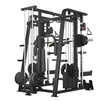 Machine multifonctionnelle Iron Smith, Power Cage, Cable Crossover, Gantry, Rack à Squat, Équipement de musculation commercial, Charge maximale 600 kg