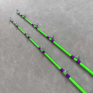 <span class=keywords><strong>Canne</strong></span> à pêche au poisson-chat 7'6" à action lourde, avec poignée super rigide et spécifiquement conçue, et revêtement phosphorescent pour la pêche au poisson-chat - Product Image 3