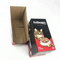 Caja de exhibición de venta al por menor impresa personalizada de fábrica caja de exhibición de embalaje de café de comida de cartón corrugado fuerte