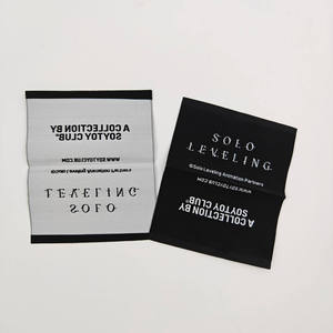 Custom Woven Damask Neck Size Label <b>Tags</b> for Clothing Washable Labels Shoes <b>Tags</b> - Product Image 4