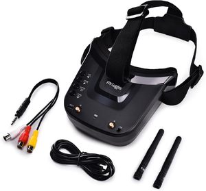 หน้าจอ 3 นิ้ว 5.8G 40CH ชุดหูฟังวิดีโอพร้อมแบตเตอรี่ในตัวสำหรับกล้อง FPV แบบอนาล็อกและเครื่องส่งสัญญาณ FPV โดรน รถบังคับวิทยุ เครื่องบินบังคับวิทยุ - Product Image 4