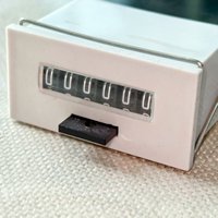Compteur électromagnétique à 6 chiffres avec fil de connexion | Comptage de haute précision
