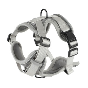 Small Medium-sized <strong>Dog</strong> Strap <strong>Harness</strong> Breathable Reflective Anti-Break Button Closure Chest Coat Vest Rope Made Polyester Nylon - Product Image 5