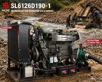 Motor Diésel Original WEICHAI Deutz SL6126D90-1 de 190 kW, 258 HP, 6 Cilindros, Refrigerado por Agua, Turboalimentado, para Bomba de Agua Diésel