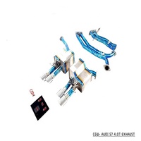 Silencieux d'échappement Catback en titane avec contrôle de soupape gestuelle pour Audi S6 S7 4.0T 2013 +.