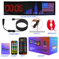 Letrero LED para Auto Oude, Panel de Matriz LED Programable, Pantalla Flexible FPCB, Letrero Desplazable con Mensajes Animados, Control por Aplicación