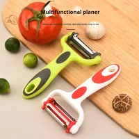 Op voorraad Groothandel Handmatige 3-in-1 Schilmes, Rasp en Multifunctionele Draaibare Groente- & Fruitrasp Keukenhulpje
