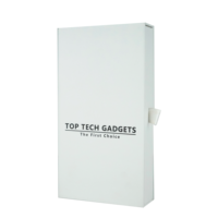 Boîte à tiroir avec logo personnalisé, emballage cadeau de luxe pour produits électroniques, boîte d'expédition, boîte en papier pour étui de téléphone blanc