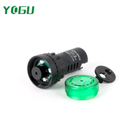 YOGU 16SM - Indicateur sonore et lumineux LED noir pour système d'alerte de panne de boîtier de distribution