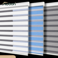 Store zébré sans fil avec commande intelligente, occultant jour et nuit, moteur électrique pour villa, appartement, bureau et chambre d'hôtes