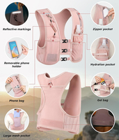 Sac de course léger personnalisé BSCI avec support pour téléphone tactile, sac de course en néoprène avec gourde souple