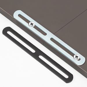 Support d'étagère réglable en fer à double tête, à trous longs, mobile, en forme de L, <span class=keywords><strong>fixation</strong></span> à angle droit de 90 degrés - Product Image 2