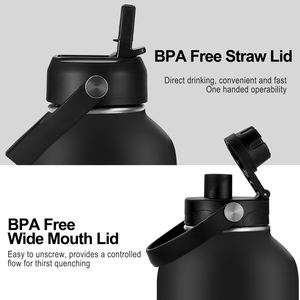 ขวดน้ำสแตนเลสมีผนังสองชั้นกันรั่วขวดน้ำสำหรับเดินทางเล่นกีฬากลางแจ้งพร้อมพวยหรือฝาปิดหลอดกันรั่ว - Product Image 6