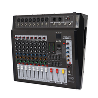 Mixer Power Amplifier DMX-8 8-Channel Laris Manis, Prosesor Efek USB, Fungsi Mixer Profesional
