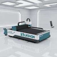 Machine de découpe laser à fibre LXSHOW LX3015FC 3000x1500mm, découpeuse laser CNC pour métal avec table simple automatique 1500w-6000w à vendre