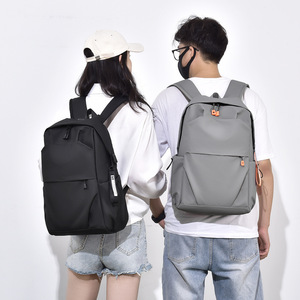 Student Backpack 18 In <b>Computer</b> Interlayer Unisex College Student Casual Travel <b>Bag</b> Gray Solid Color - Product Image 3