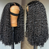 Perruque en cheveux humains avec fermeture en dentelle HD transparente 4x4 5x5, sans colle, prête à porter, pré-épilée, bouclée et frisée, vente en gros
