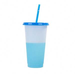 Vaso de Agua Fluorescente Verde Creativo para Fiestas de Verano, con Pajita, Tapa a Presión Antiderrames, Material PP, Apto para Bebidas Calientes - Product Image 1