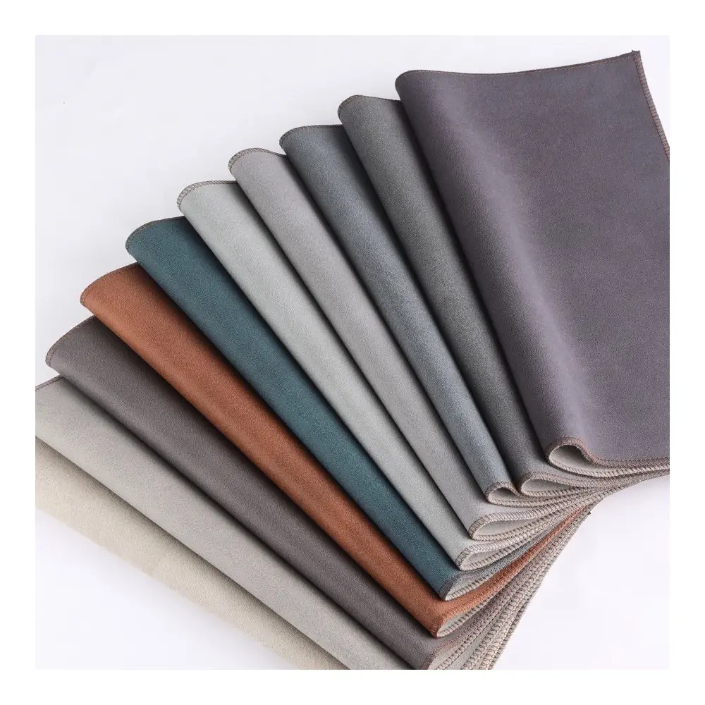 High Quality 100% Polyester Upholstery Artificial leather For Sofa Easy Clean Stain Resistance Sofa Fabric