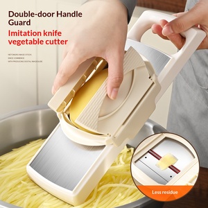 Nuovo Tagliaverdure Manuale Multifunzione in Acciaio Inox per Affettare, Grattugiare, Sminuzzare Patate e Ravanelli - Product Image 1