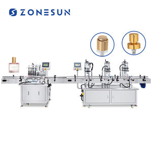 ZONESUN ZS-FAL180X entièrement automatique sous vide liquide parfum en aluminium pulvérisateur pompe bouteille remplissage capsulage Machine ligne - Product Image 1