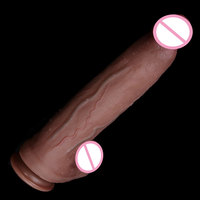 Dildos XXL réalistes de 13,4 pouces avec ventouse puissante, jouets sexuels pour femmes ou hommes, en silicone liquide.