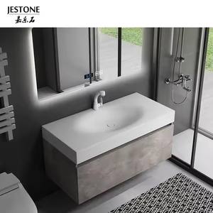 המחיר הטוב ביותר כיור משטח מוצק חדר אמבטיה מלאכותית אבן מלאכותית האגן עבודת יד כיור אמבטיה - Product Image 2