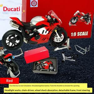 Motocicleta de juguete Ducati V4R de aleación, modelo dinámico de alta gama 1:9, edición lanzamiento transfronterizo, con control de fuerza. - Product Image 5