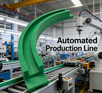 Rail de support de bande transporteuse en PEHD haute résistance et résistant aux chocs, personnalisé en usine, pour les unités de systèmes de manutention de matériaux
