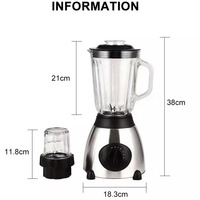 Mixeur haute vitesse pour usage domestique, extracteur de jus, robot culinaire en verre, hachoir à viande, mixeur, presse-agrumes, mixeur Y66