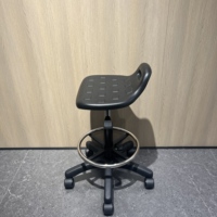 Tabourets de travail pragmatiques en cuir PU avec support lombaire, chaise pivotante réglable en hauteur pour bureau caissier magasin Studio réception
