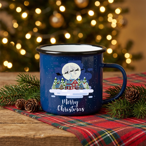 Tasses en acier inoxydable émaillées personnalisées CCH pour des tasses à café créatives pour les fêtes de Noël - Product Image 6
