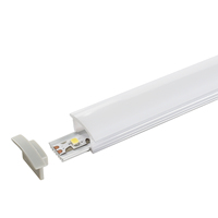 Boîtier en alu monté sur pc, bande led diffuse, éclairage linéaire, extrusion d'aluminium, profilé led