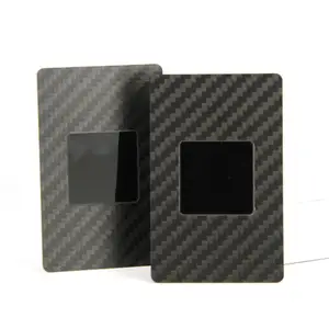 The Top sale Metal Black Smart nfc business card inkjet printable pvc nfc 215 cards