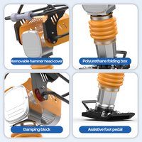 Compacteur de sol électrique 3KW, type Jumping Jack, 220V/380V monophasé, 600-700 BPM