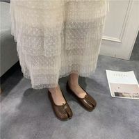 Mocassins plats à bout pointu pour femmes, couleur unie, en PU, antidérapants, légers, pour l'été, avec logo personnalisé, vente en gros ODM OEM
