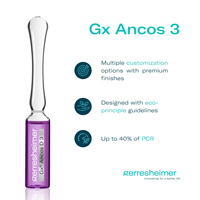 Gx Ancos 3 Ampoules en verre 3ml Type D Dermocosmétiques Crème Soin de la Peau Soin des Cheveux Soin Homme Parfum Gerresheimer Durable Logo Personnalisé
